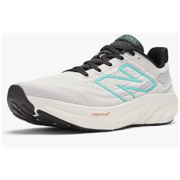 New Balance Men\'s M1080AFF Running Shoe, Grey Matter/Cyber Jade/Black, 10 Wide